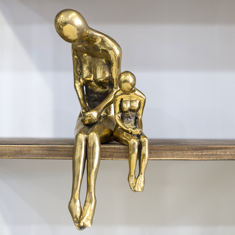 Brass Sitting Figure - Maison & Maison