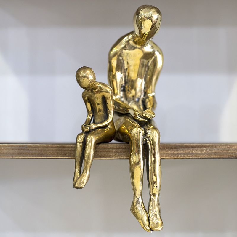 Brass Sitting Figure - Maison & Maison