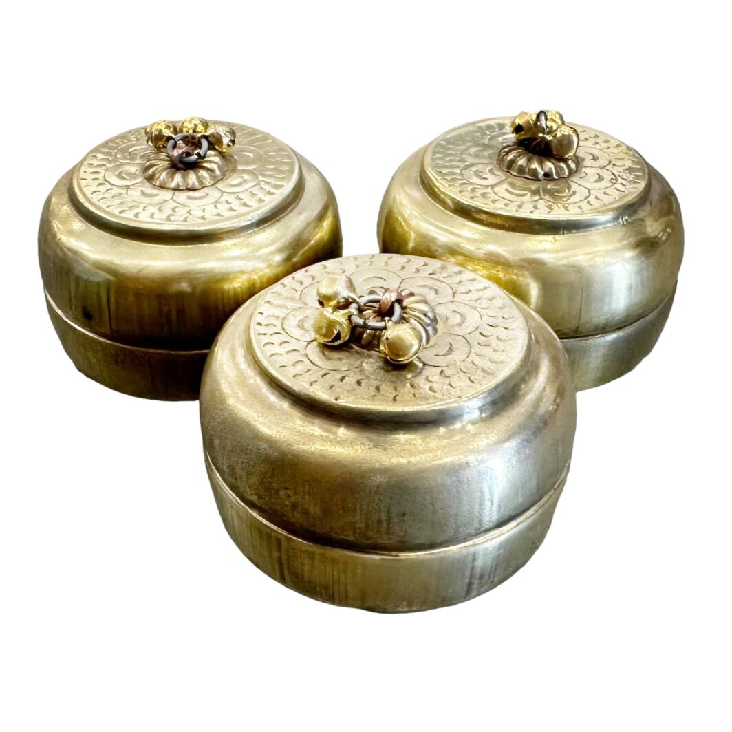 Indian Brass Box with lid - Image 4