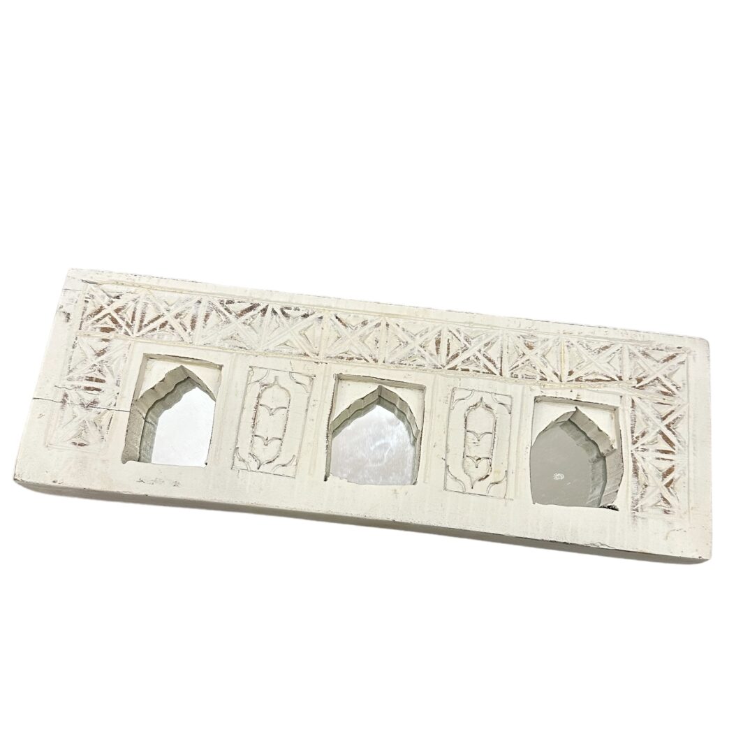 Triple Arch White-Wash Mirror - Image 3