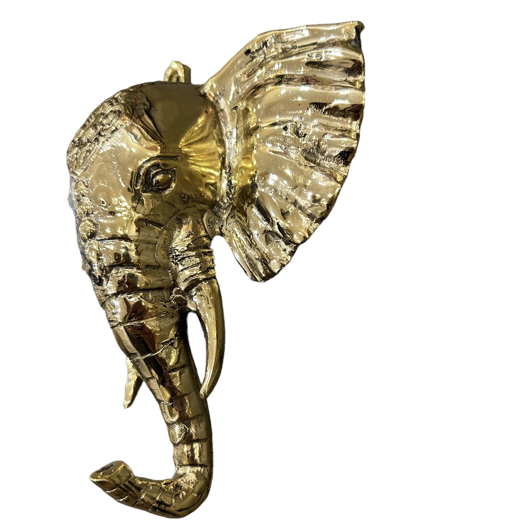 Deluxe Brass Animal Wall Hook - Elephant & Ram - Maison & Maison