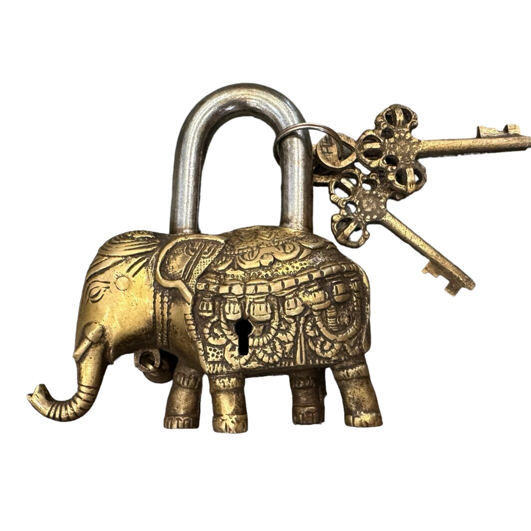 Indian Brass Padlock - Image 7