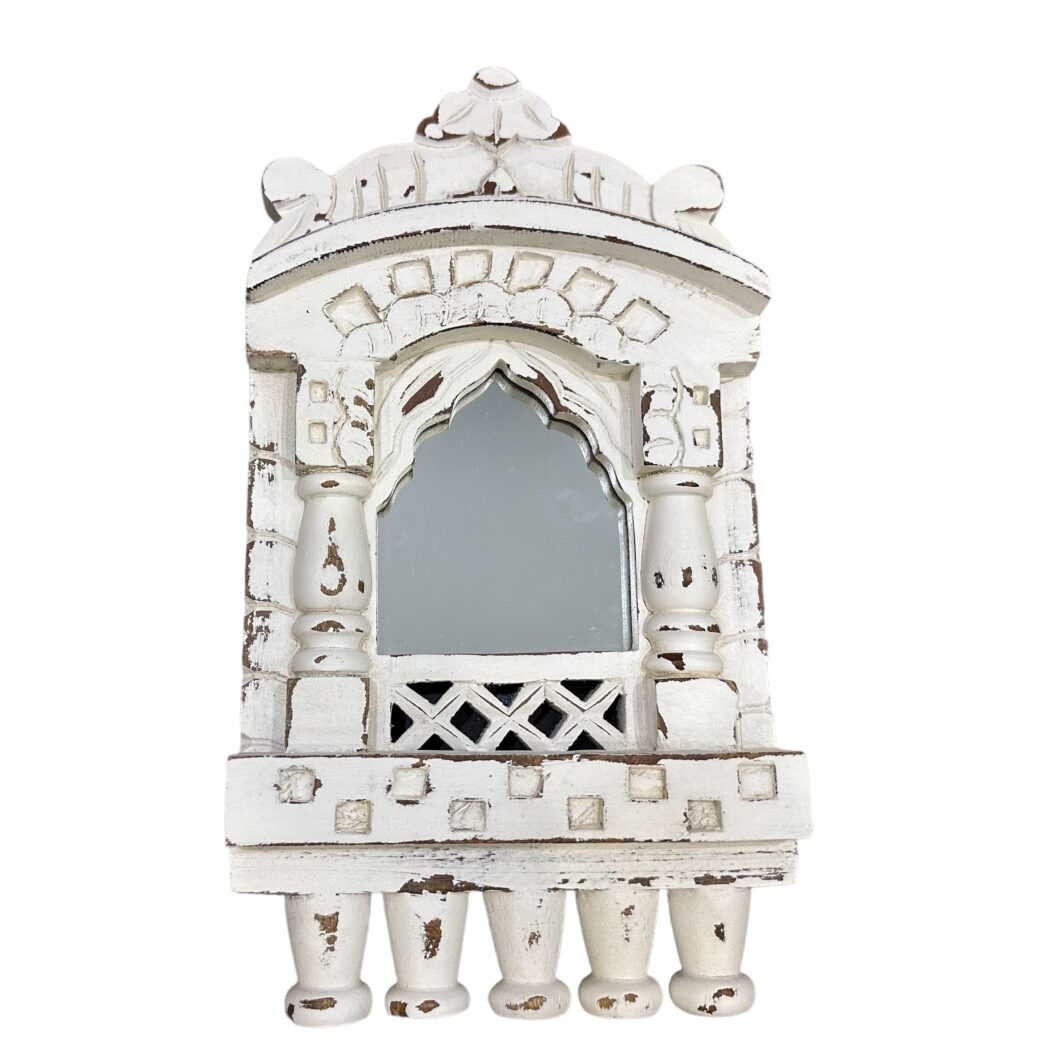 Jaipur Mirror - White-Wash