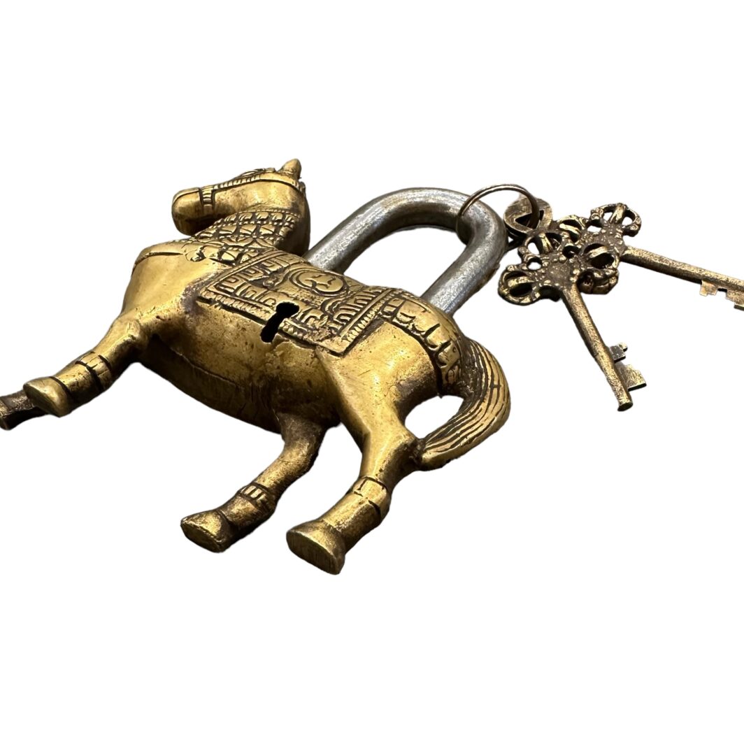 Indian Brass Padlock - Image 10