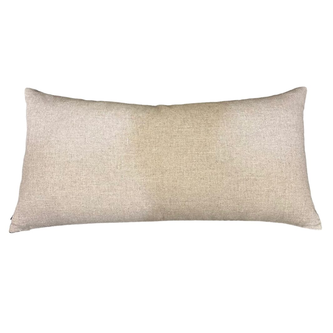 'Etro' Velvet Lumbar Cushion - Toffee - Image 2