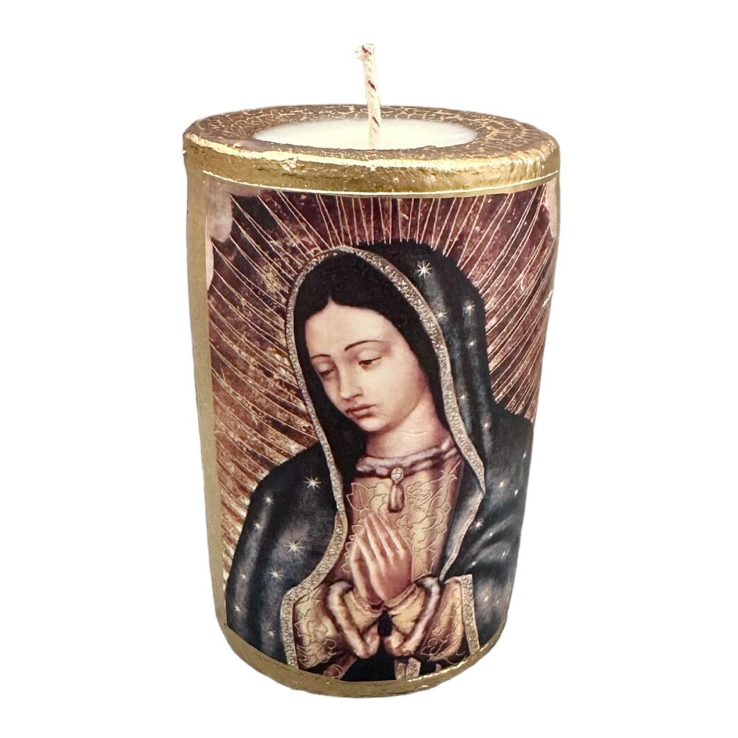 Mexican Virgin Mary Candle - Image 2