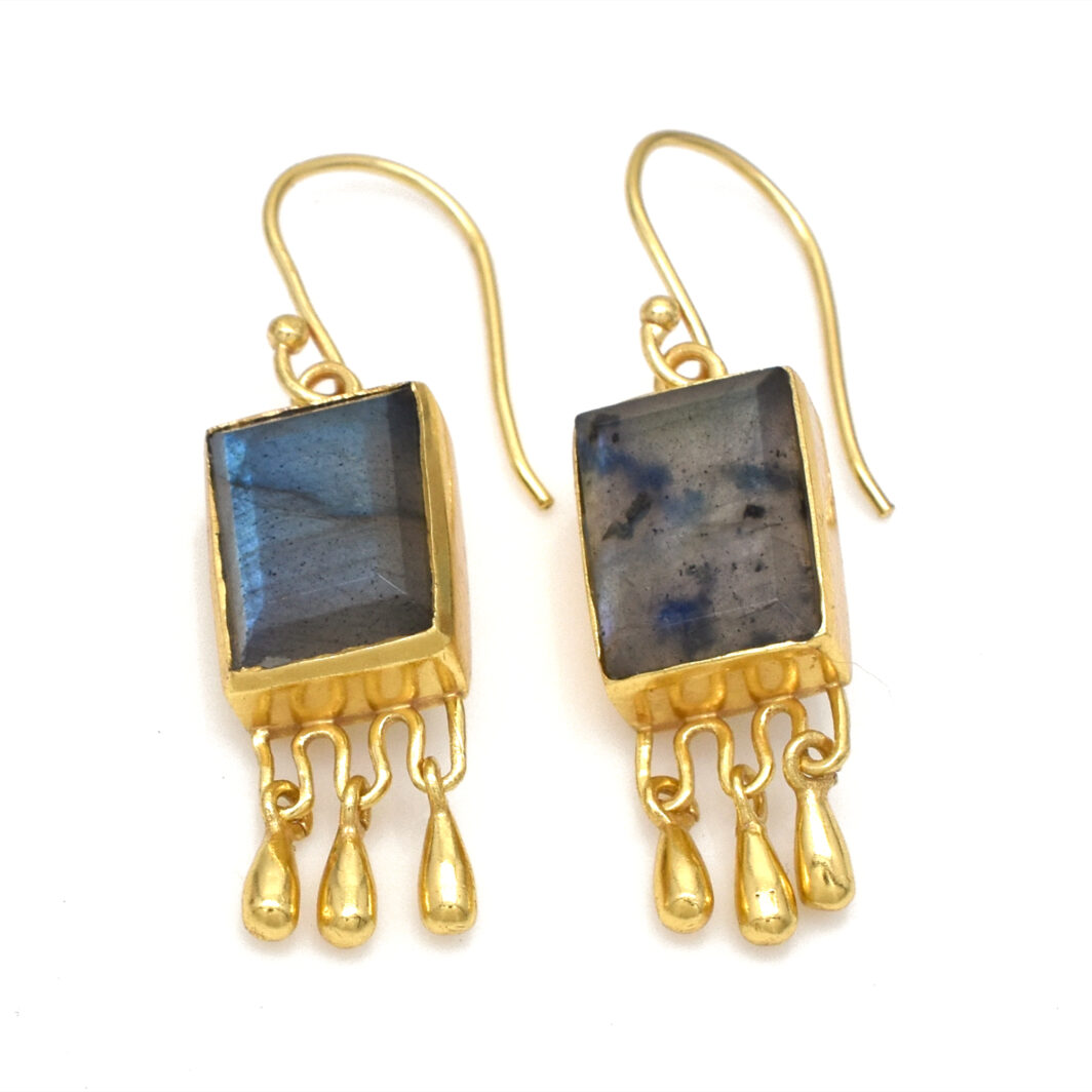 Labradorite Pendant Earrings