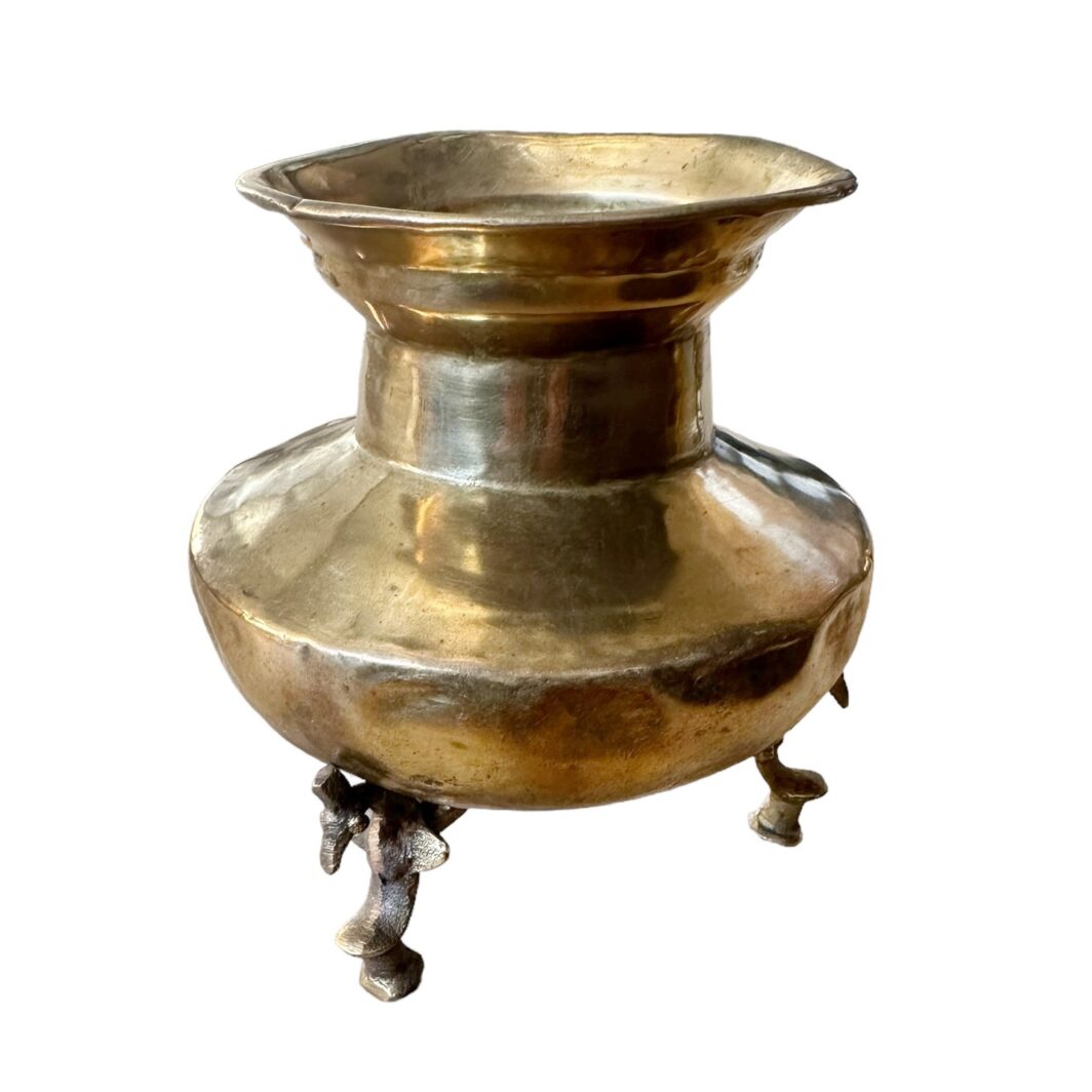 Brass Vase with Bird Feet - Image 3