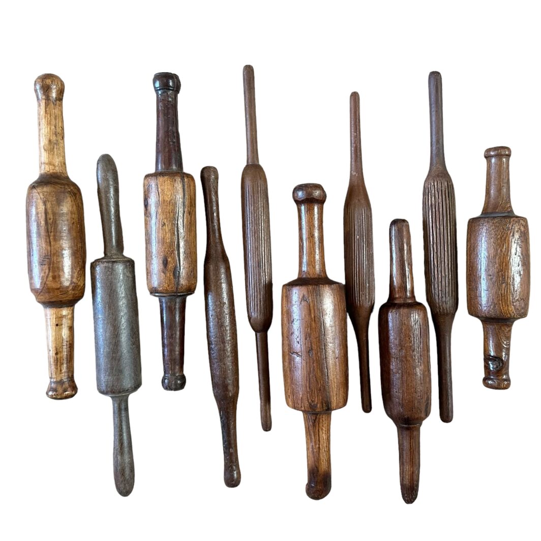 Vintage Rolling Pins - Dark Timber