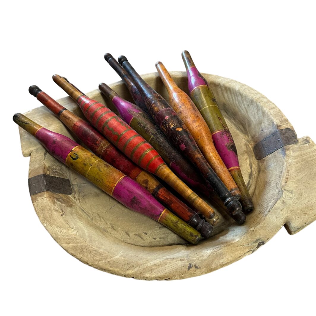 Vintage Rolling Pins - Brightly Painted - Image 3