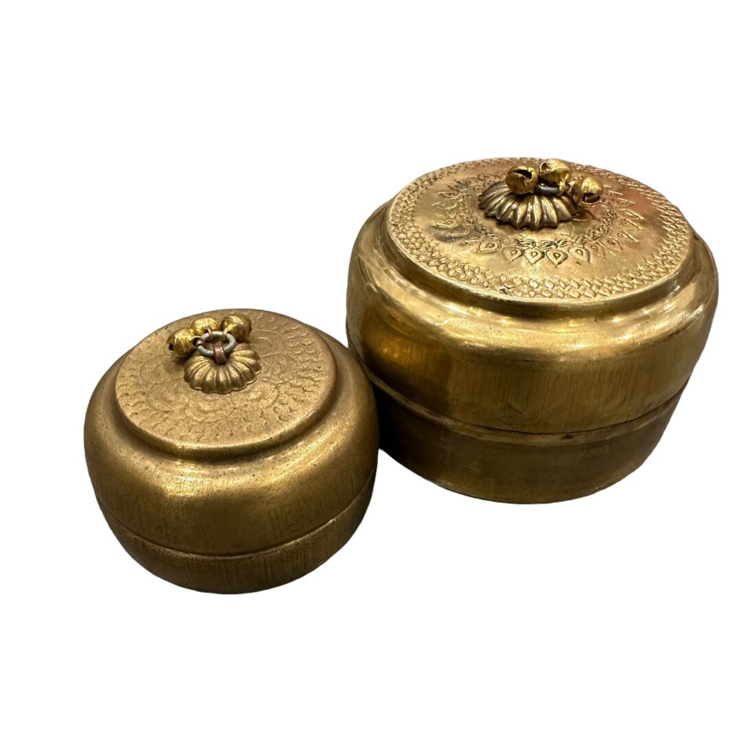 Indian Brass Box with lid - Image 6