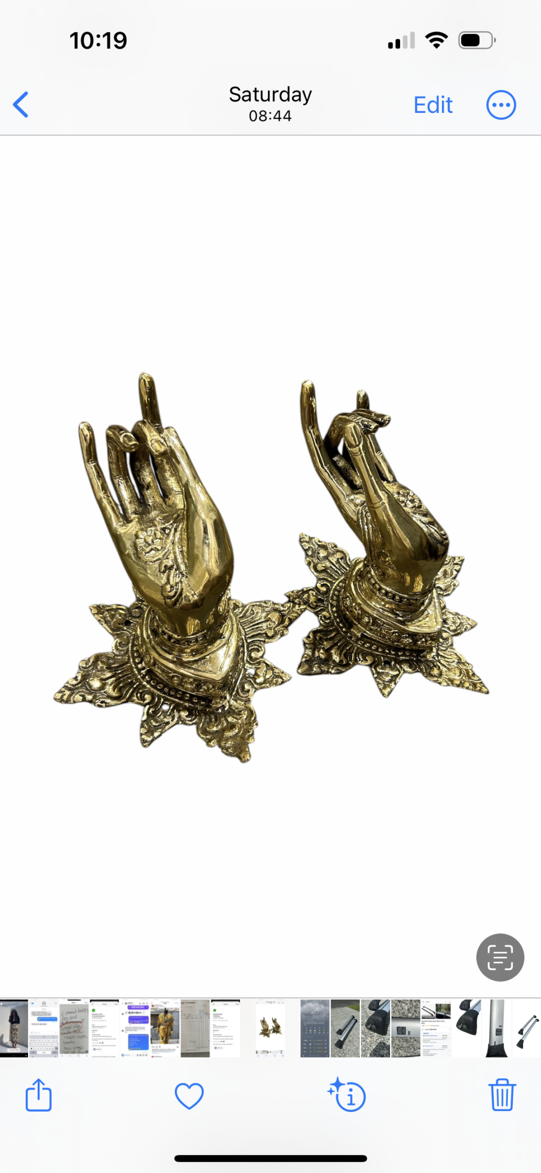 XL Decorative Mudra Hand Hooks - Image 2