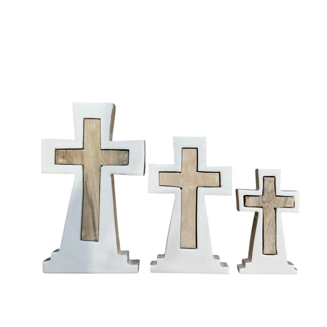 Ceramic & Timber Cross - Image 4