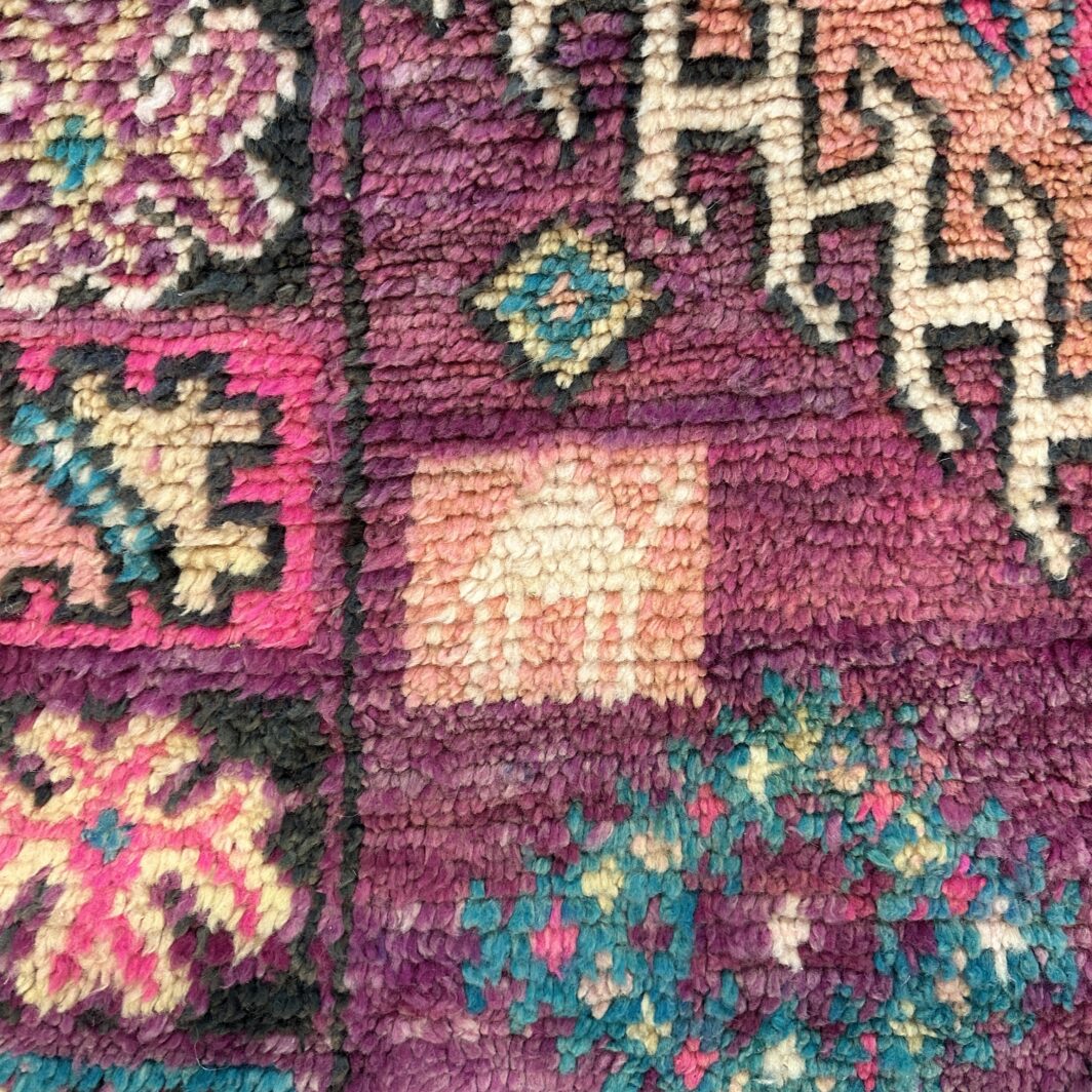 Vintage Boujad Rug - Violetta - Image 2