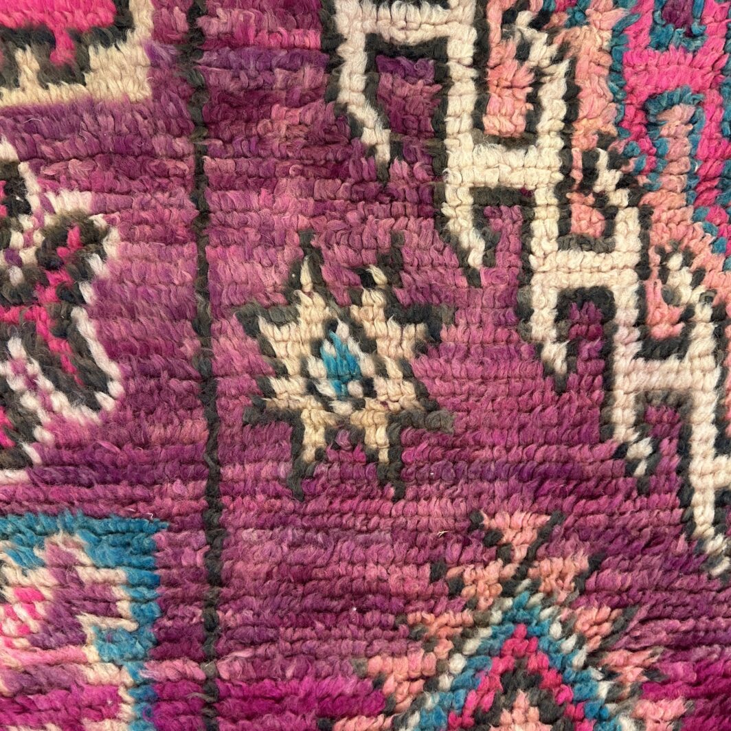 Vintage Boujad Rug - Violetta - Image 4