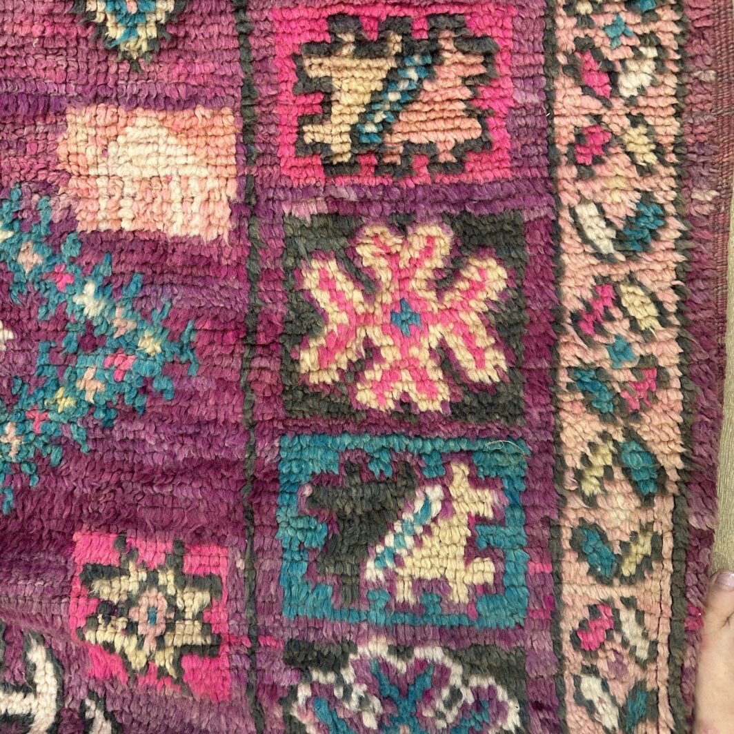 Vintage Boujad Rug - Violetta - Image 3
