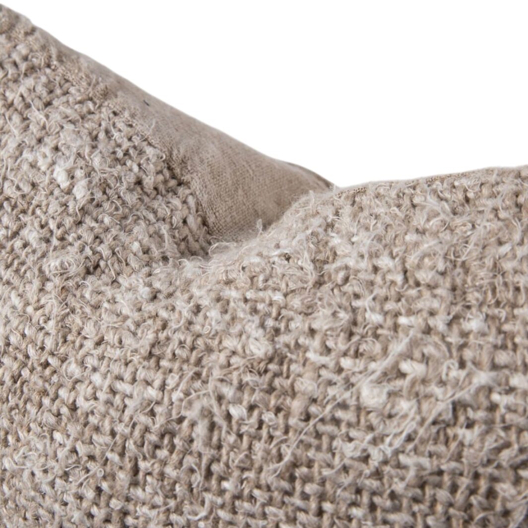 'Wabi' Handwoven Throw & Cushion - Natural - Image 7