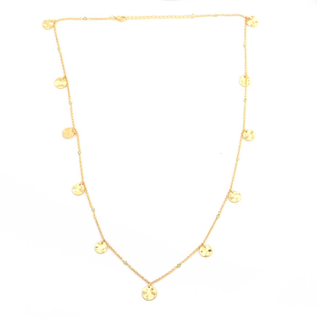 Gold Disc Necklace