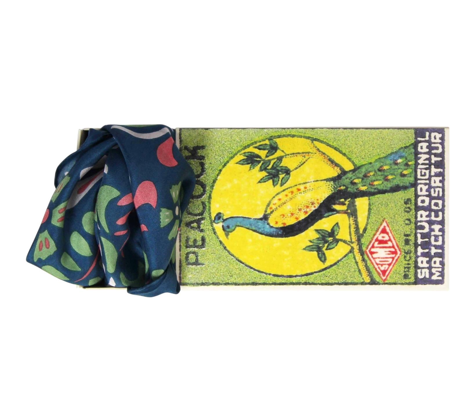 Yulia Marine Navy Scarf - Mini - Image 2