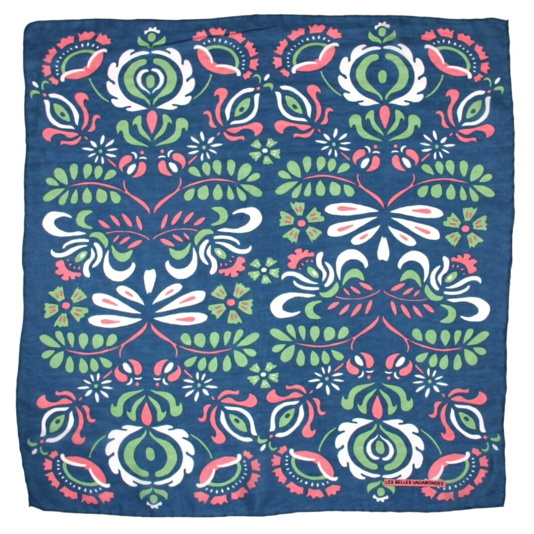 Yulia Marine Navy Scarf - Mini