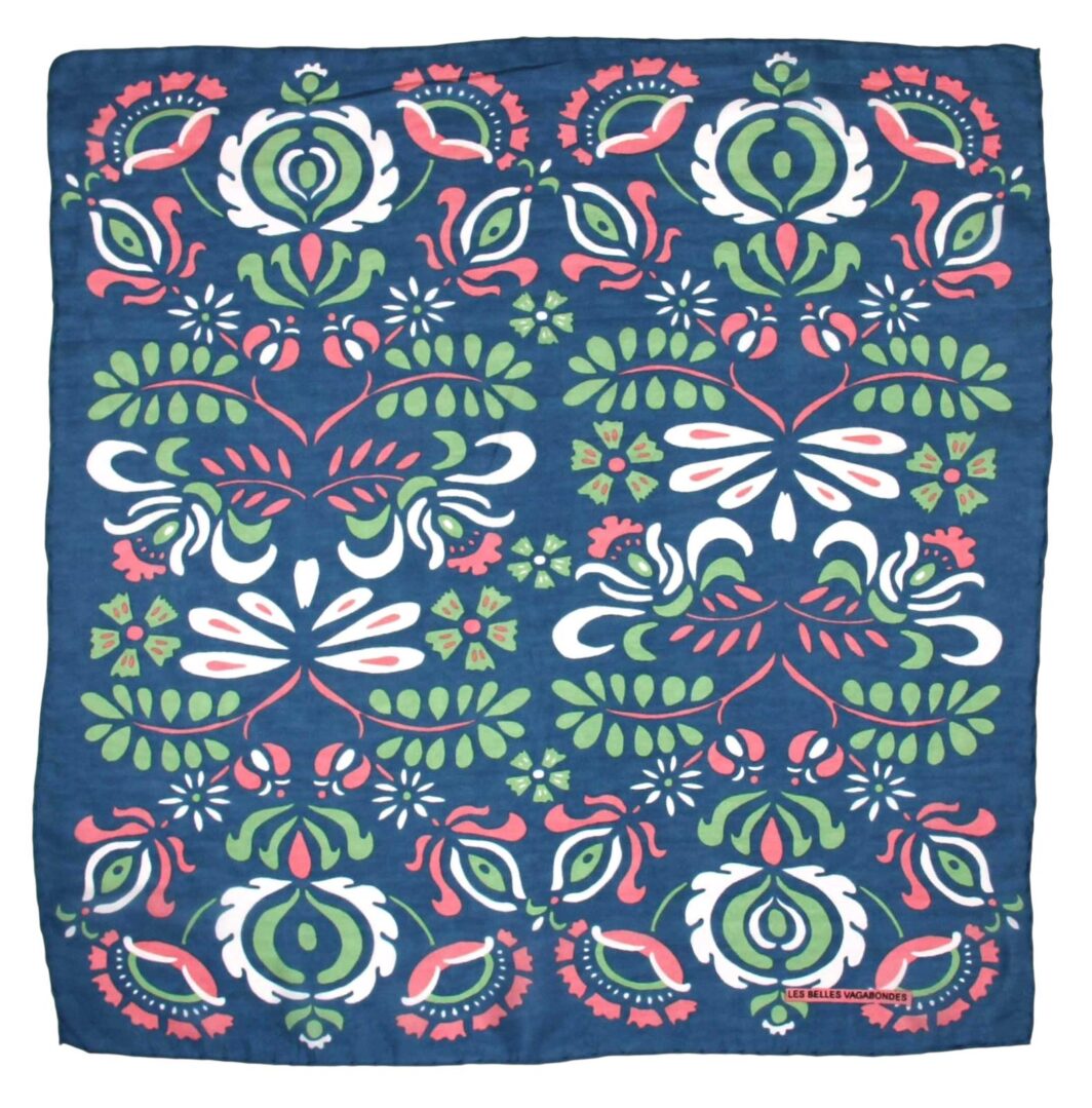 Yulia Marine Navy Scarf - Mini