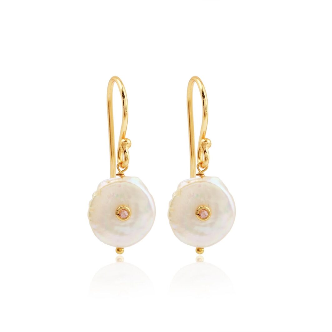 Pearl Coins - Rose Quartz