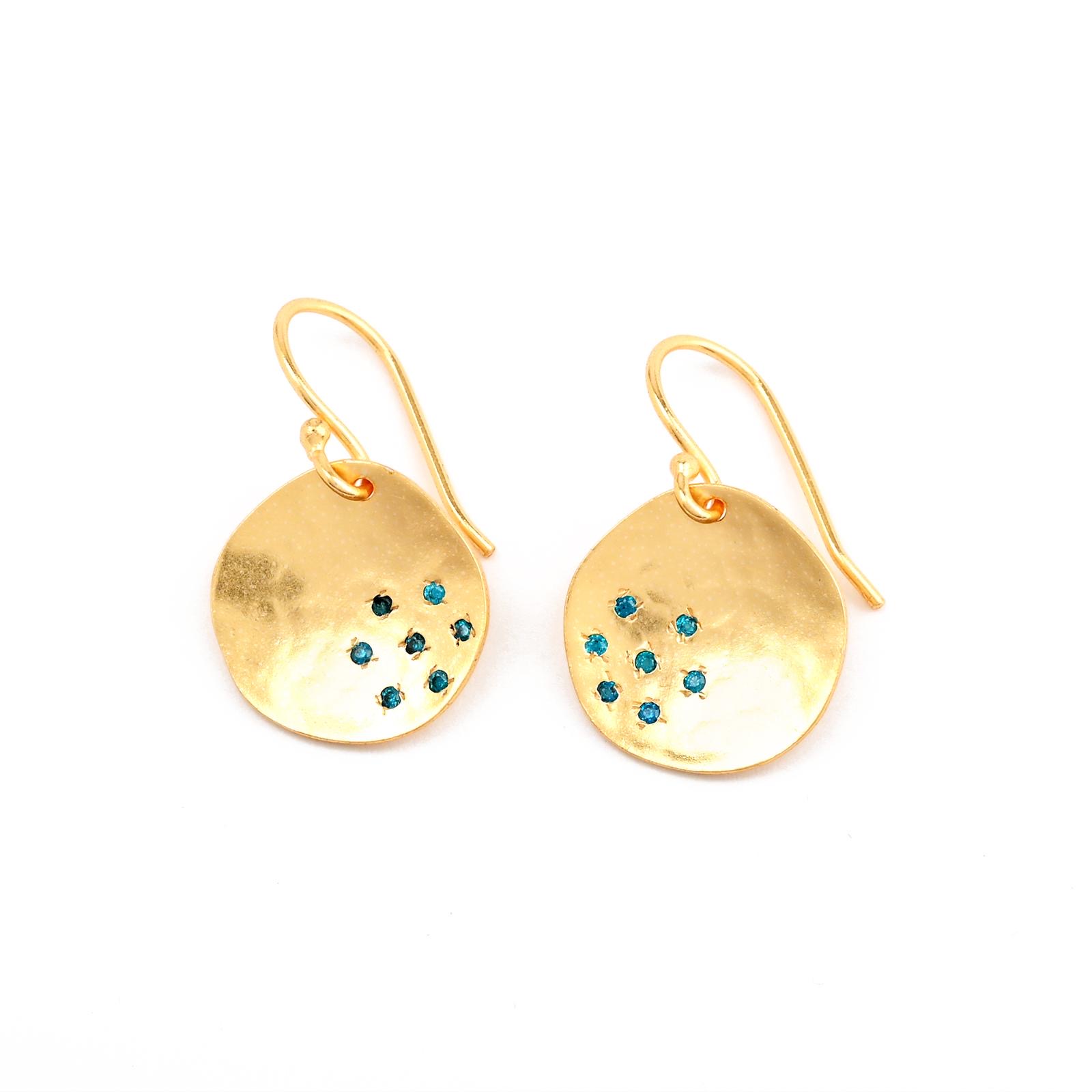 Starry Night Disk - Teal Blue - Image 2