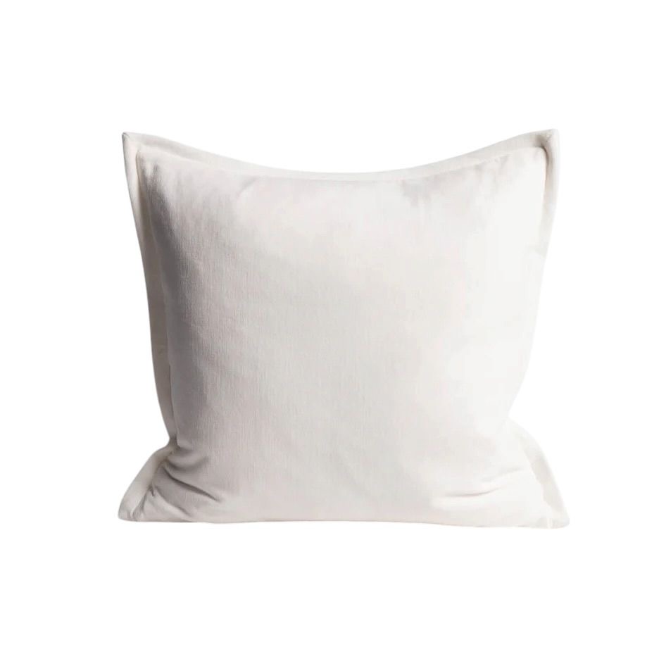 Evelyn Velvet Cushion - Off White