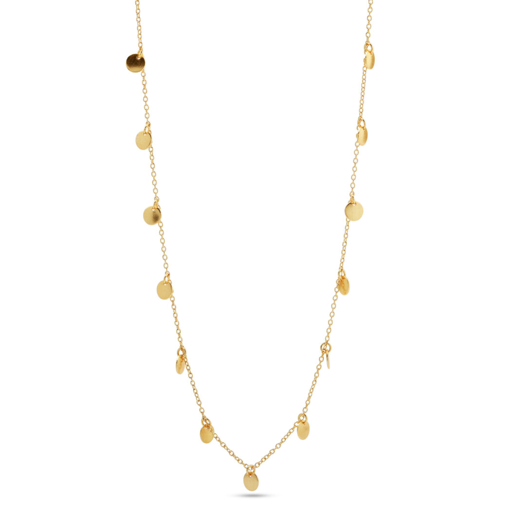 Gold Disc Necklace