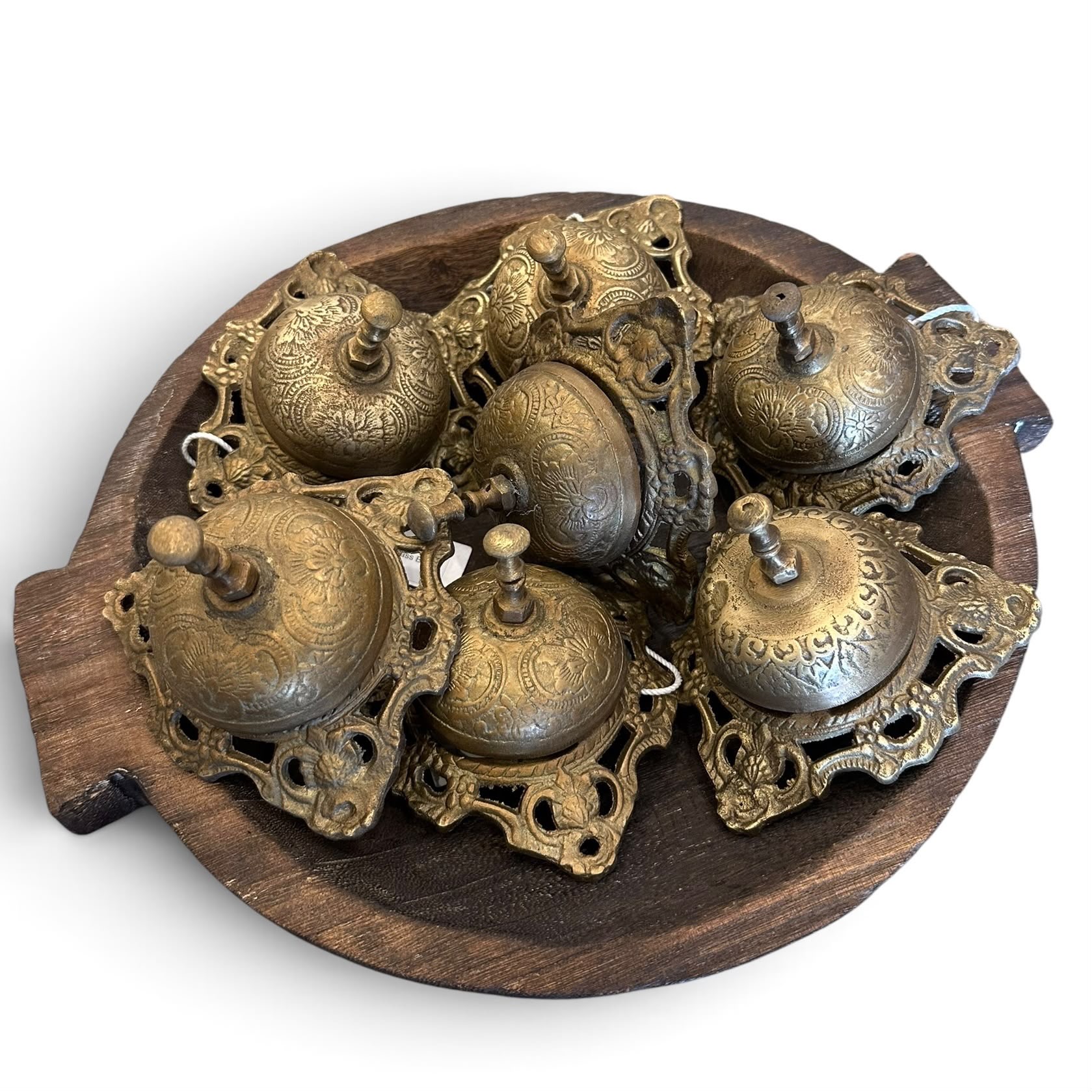 Brass Counter Bell - Engraved - Image 3