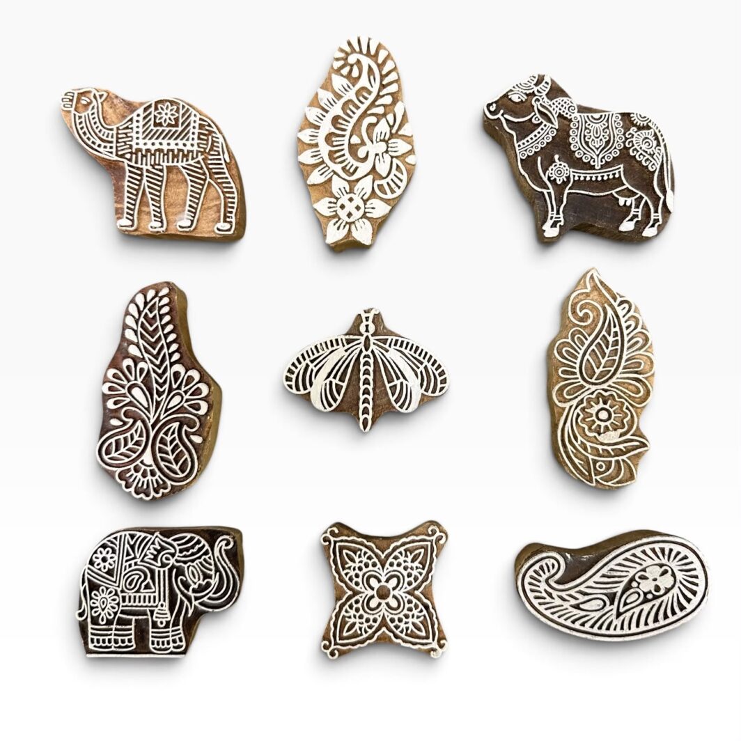 Wooden Indian Print Blocks